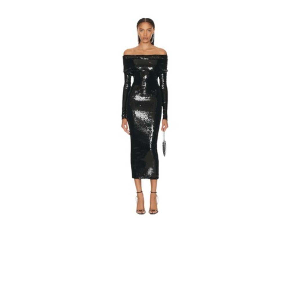 ALEXANDRE VAUTHIER Couture Edit Dress Black Sequin Size 36 US Small NWT‎ $1,380